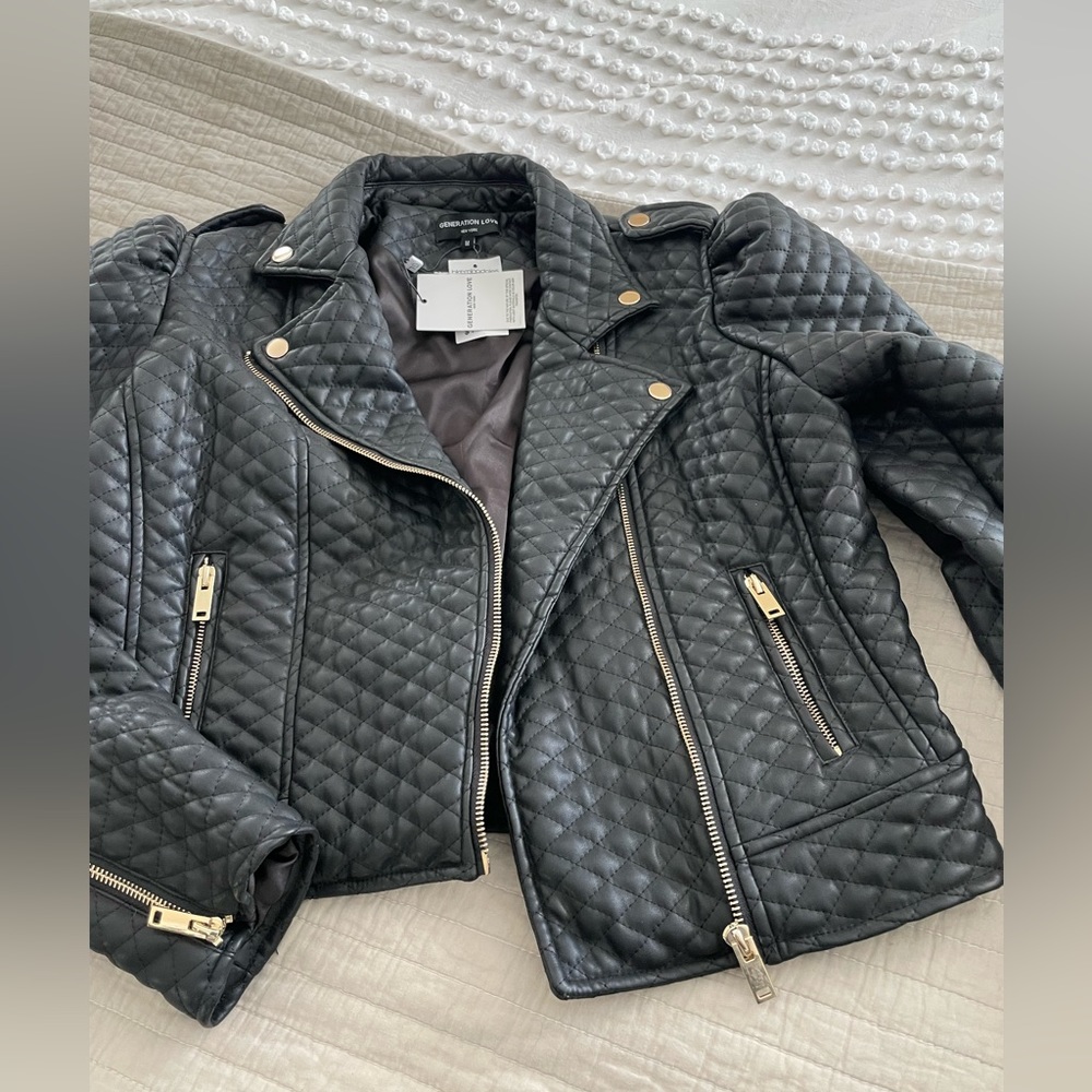 Black moto jacket sGeneration Love.  Brand new with tags.
